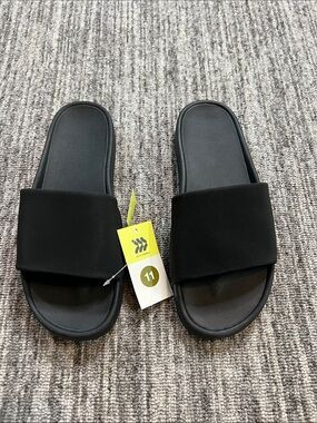 All In Motion- Women’s Black Slide On Sandals - Size 11